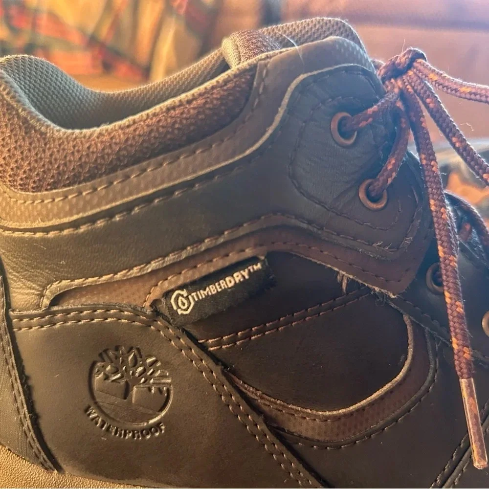 Timberland Boys Mt. Maddsen Waterproof Hiking Boots Size 5